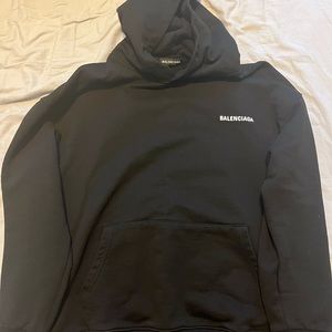 Black Balenciaga Hoodie - Unisex